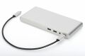 DIGITUS DA-70864 USB-C, 12-Port 4x USB 3.0,1x USB-C,3x video,RJ45,2x audio RJ45, 2x Audio