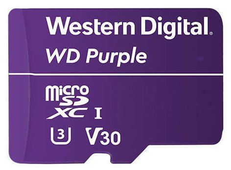 WD 128GB Purple 60MB Class 10 Micro SD WDD128G1P0A