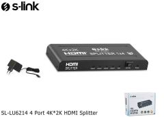 S-LINK 4 Port 4K*2K HDMI Splitter SL-LU6214