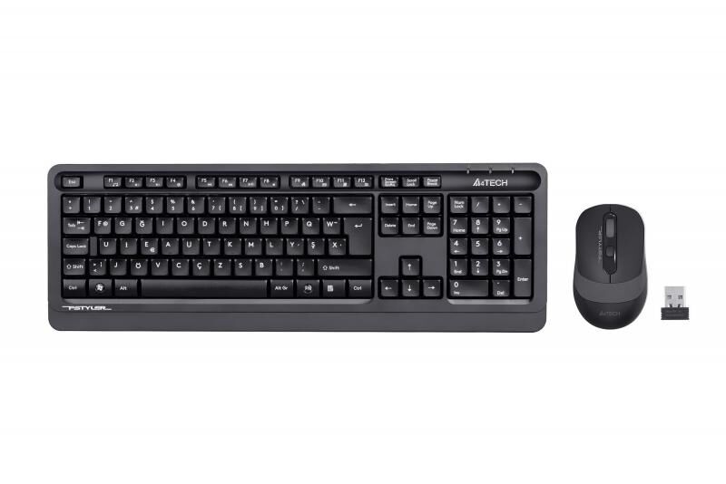 A4 TECH FG1010-F-GREY A4 TECH FG1010 (F) 2.4Ghz GRİ FN-MM Klavye +Optik Mouse 2000DPI