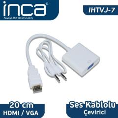 INCA HDMI to VGA Jaklı Ses Kablosu IHTVJ-7