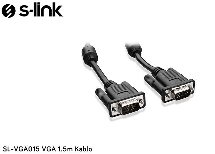 S-LINK 1.5M M/M VGA Data Görüntü Kablosu SL-VGA015