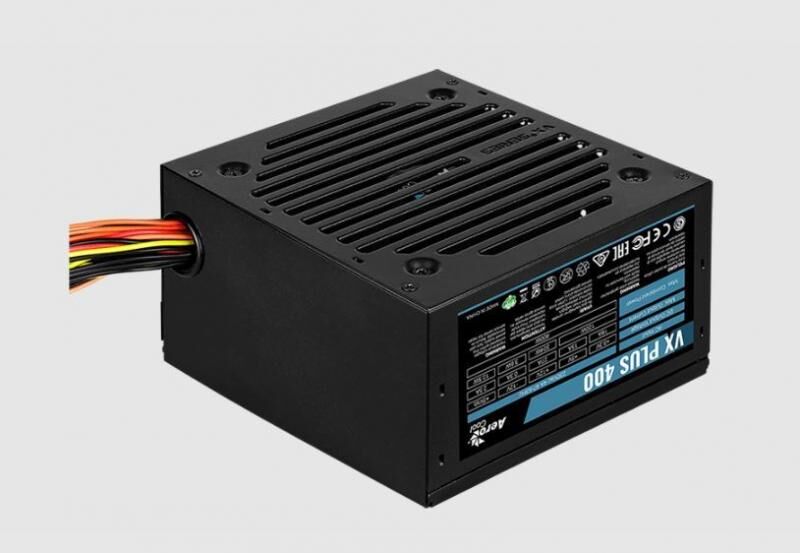 AEROCOOL 400W 12cm Oto Ayarlı Fan Siyah Güç Kaynağı AE-VXP400
