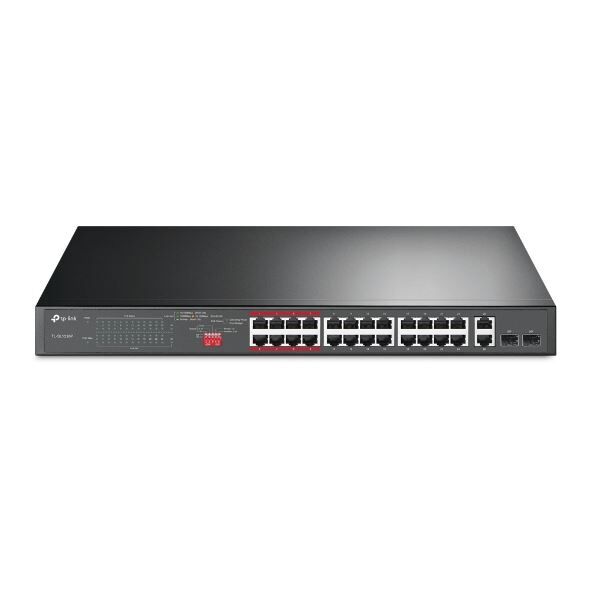 OMADA TL-SL1226P 24-Port 10/100Mbps + 2-Port Gigabit Unmanaged PoE+ Switch