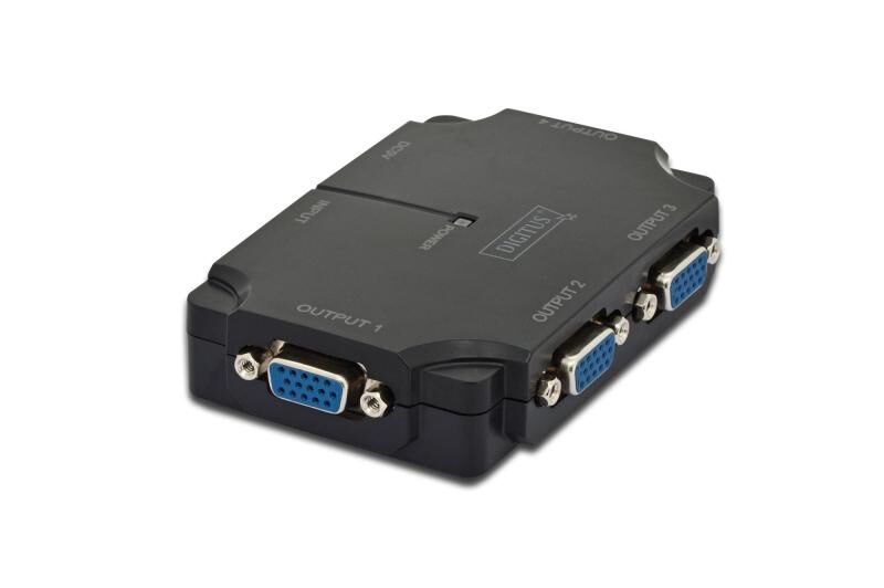 DIGITUS DS-42120-1 4 lü VGA Video Çoklayıcı (4 Port VGA Video Splitter), 1920 x 1080p, 350