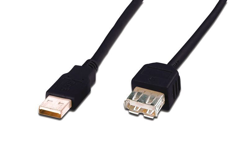 DIGITUS AK-300202-030-S USB 2.0 uzatma kablosu, Tip A M/F, 3.0m, USB 2.0 uyumlu, bl