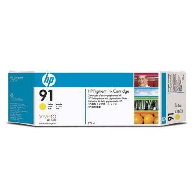 HP C9485A No 91 775ml 3'lü Paket Sarı Kartuş