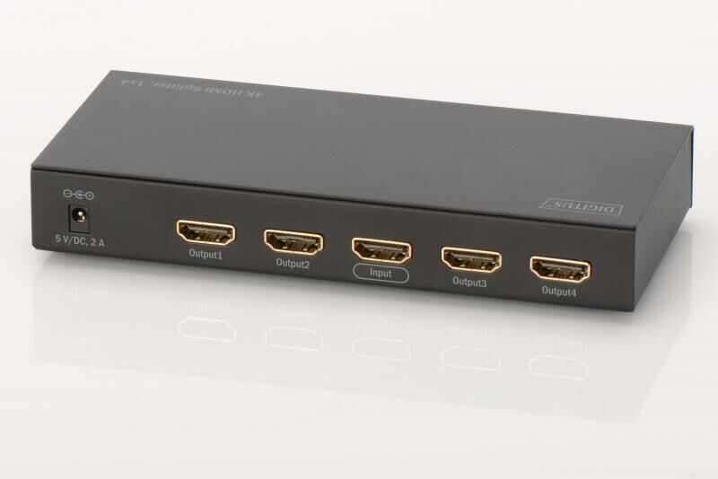 DIGITUS DS-47304 4K2K 3D 4096x2160 4K 4'lü HDMI Video Çoklayıcı