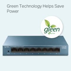 TP-LINK MS108G 8-Port 10/100/1000 Mbps Masaüstü Switch