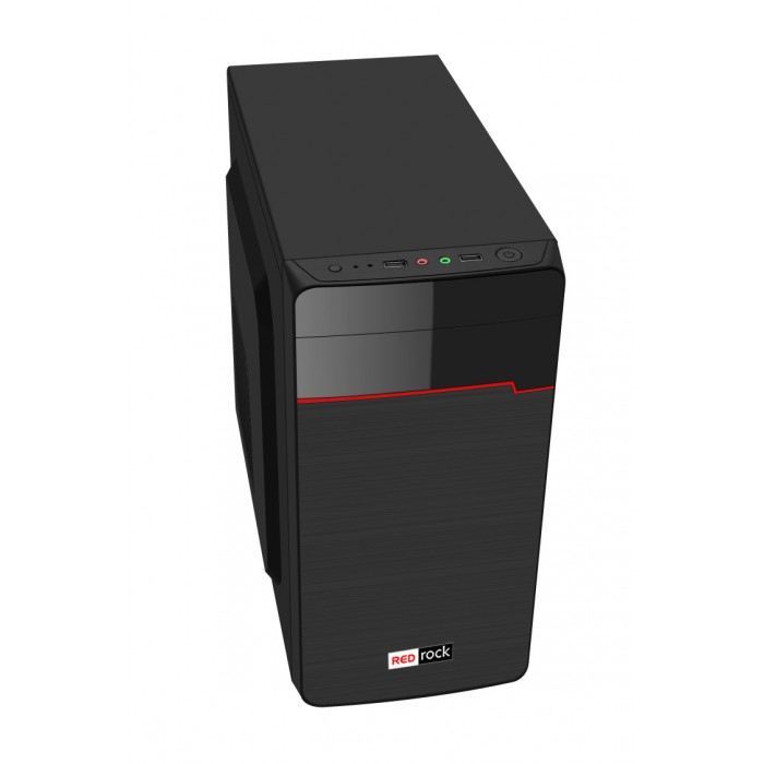 REDROCK 300W Powerlı Penceresiz Micro ATX Siyah,Kırmızı Kasa