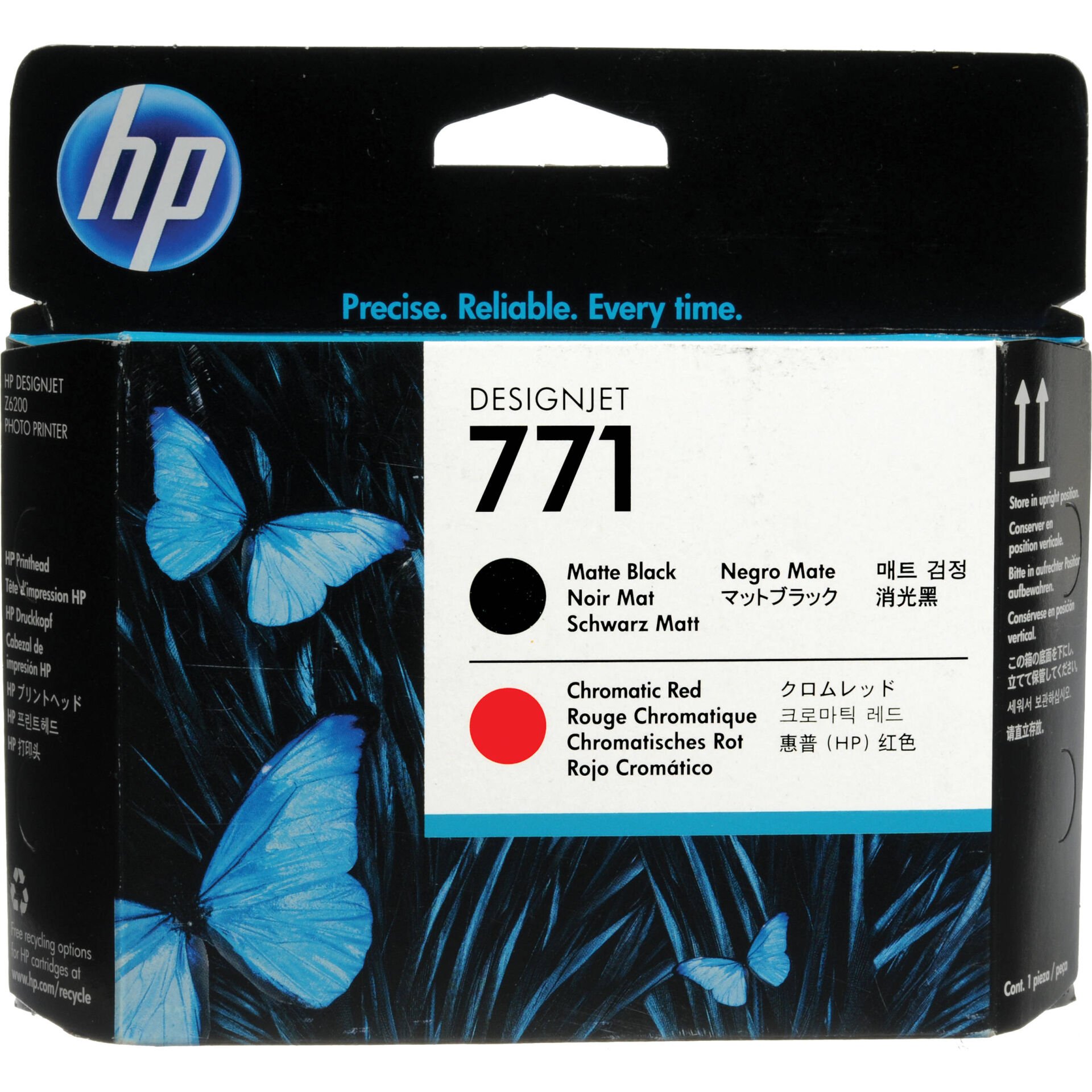 HP CE017A No 771 Mat Siyah,Kırmızı Baskı Kafası
