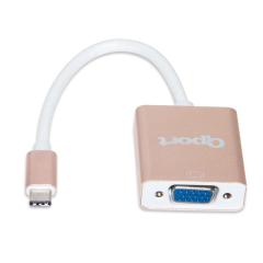 QPORT Type-C(M) to VGA(F) 1920*1080P 60Hz Çevirici Converter Q-TV