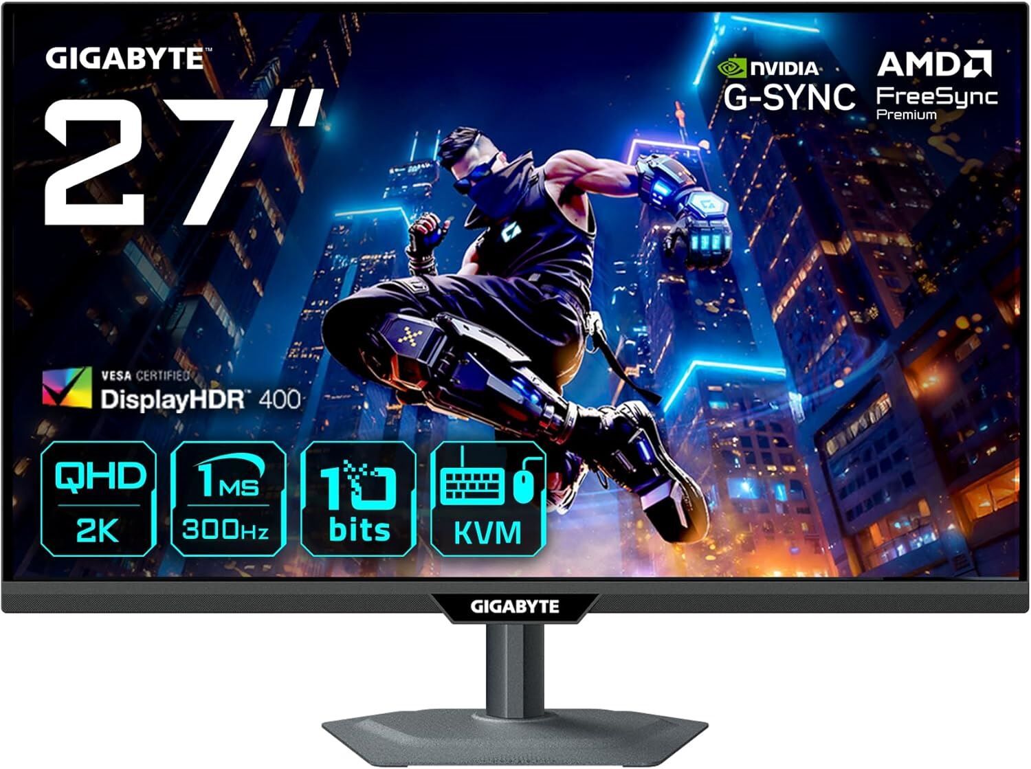 GIGABYTE M27Q3 27'' IPS 2560 x 1440 1Ms 300Hz QHD Gaming Monitör