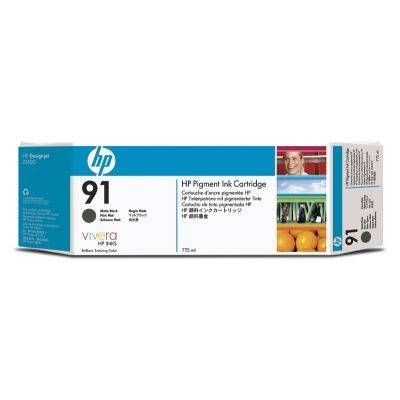 HP C9480A No 91 775ml 3'lü Paket Mat Siyah Kartuş