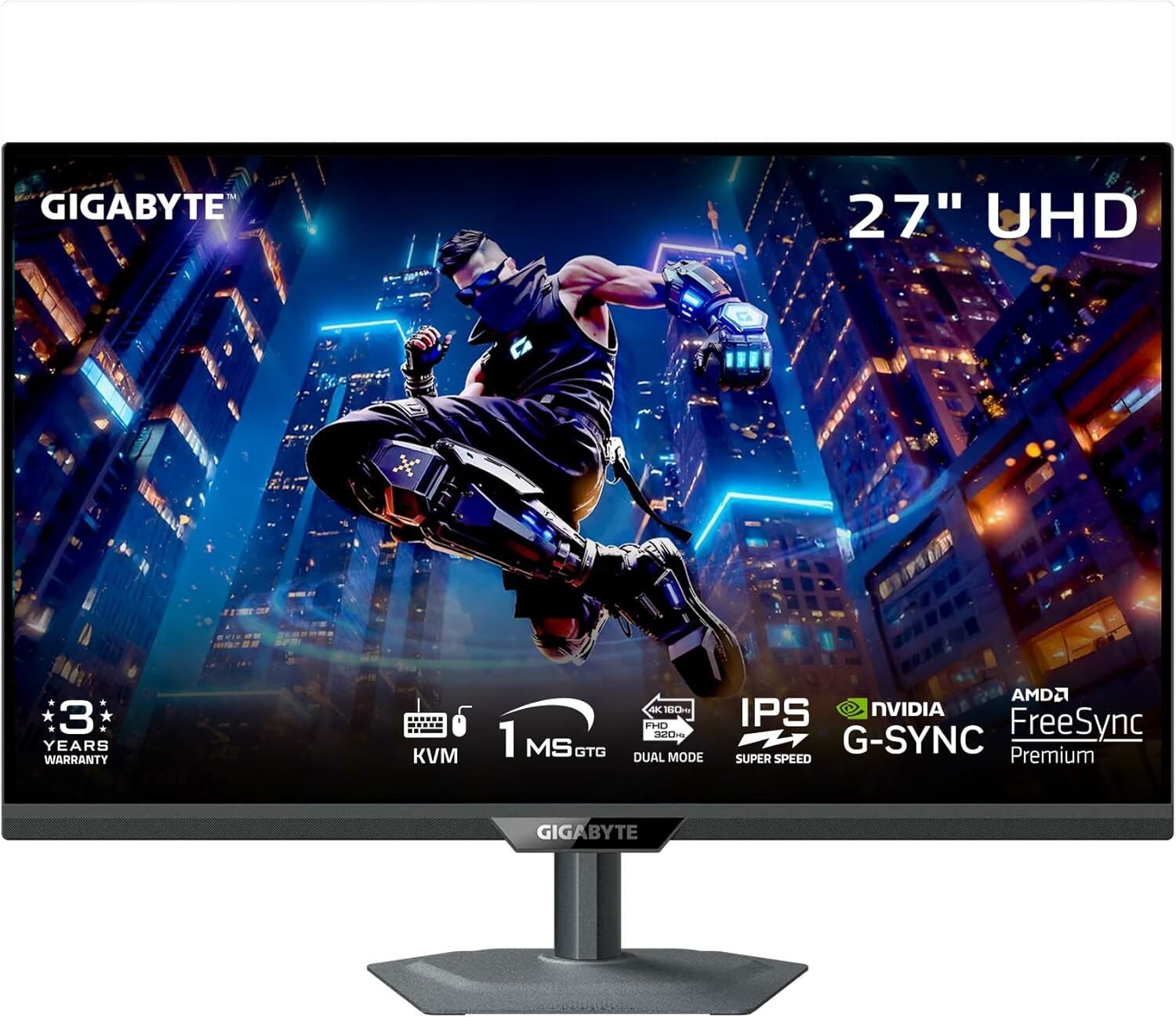 GIGABYTE M27UP 27¨ 3840×2160 160Hz IPS 1ms Dual-Mode Gaming Monitör