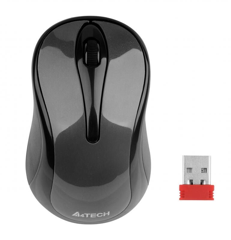 A4 TECH G3-280A Kablosuz Optik V-Track 1000DPI Siyah Mouse
