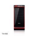 VENTO 350W Powerlı Penceresiz Midi Tower Siyah,Kırmızı Kasa VENTO-TA-KB2-350