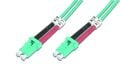DIGITUS DK-2533-02-3 FO patch cord, duplex, LC to LC MM OM3 50/125 µ, 2 m Uzunluk 2m, Sınıf O