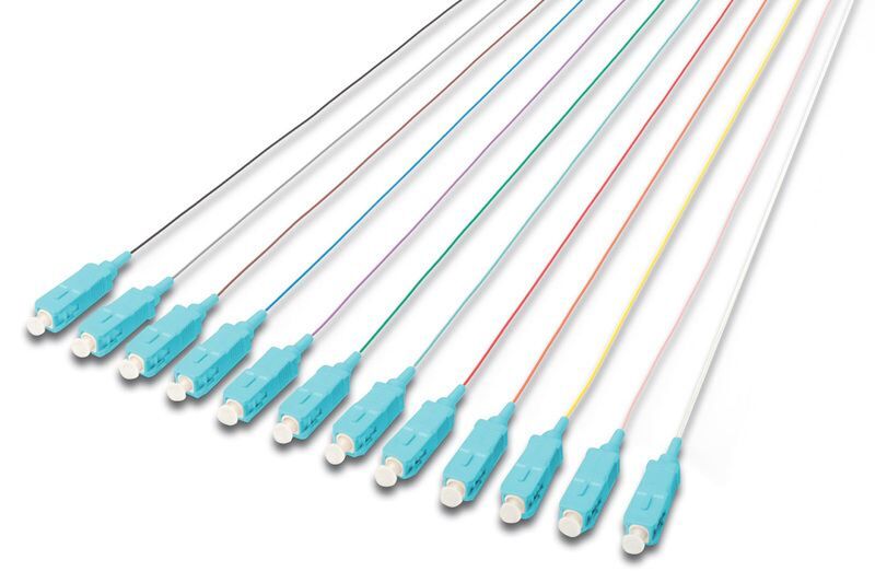 DIGITUS DK-25221-02-3 Professional Renkli FO pigtail set,SC OM3 50/125 µ,Tek Yönlü