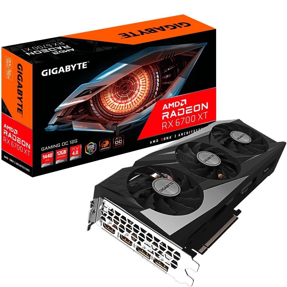 GIGABYTE GV-R675XTGAMOC12GD RX6750XT 12GB 192Bit GDDR6 Ekran Kartı