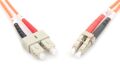 DIGITUS DK-2532-03 FO patch cord, duplex, LC to SC MM OM2 50/125 µ, 3 m Uzunluk 3m