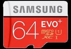 SAMSUNG 64 GB Evo Plus 100 MB Class 10 Micro SD