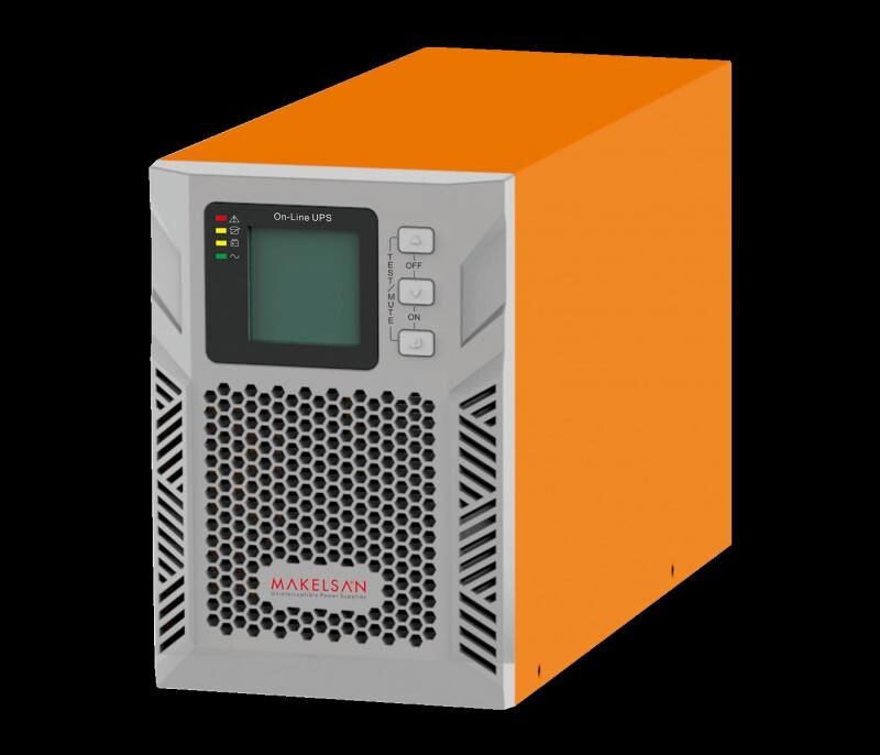 MAKELSAN MU01000N11DTV02 On-Line Powerpack Plus 1000VA 1F/1F 5-10 Dk 2x9AH Akülü UPS