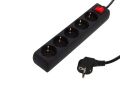 S-LINK 3m 5'li Akım Korumalı Siyah Grup Priz SPG8-5-30