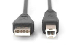 Digitus Yazıcı Kablosu Zırhlı Siyah USB 2.0 (5m)
