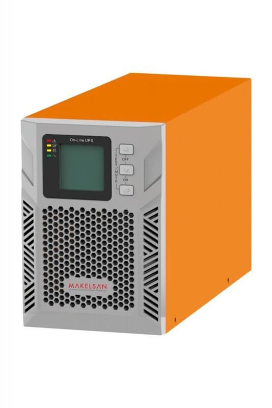 MAKELSAN MU01000N11DTV01 On-Line Powerpack Plus 1000VA 1F/1F 4-8 Dk 2x7AH Akülü UPS