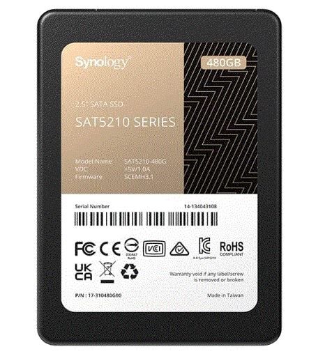SYNOLOGY SAT5210-480G SAT5200 480GB SATA 6 Gb/s 530-500Mb/s Dahili Disk