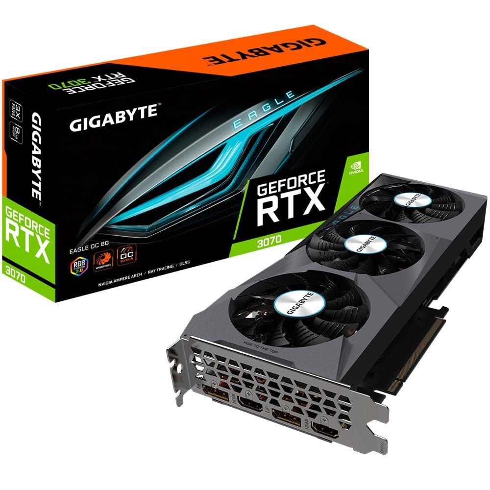 GIGABYTE GVN3070EAGLEOC8GD RTX3070 EAGLE OC 8GB 256 Bit GDDR6 PCI-E 4.0 Ekran Kartı