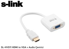 S-LINK HDMI TO VGA ÇEVİRİCİ + SESLİ MODEL SL-HVS11