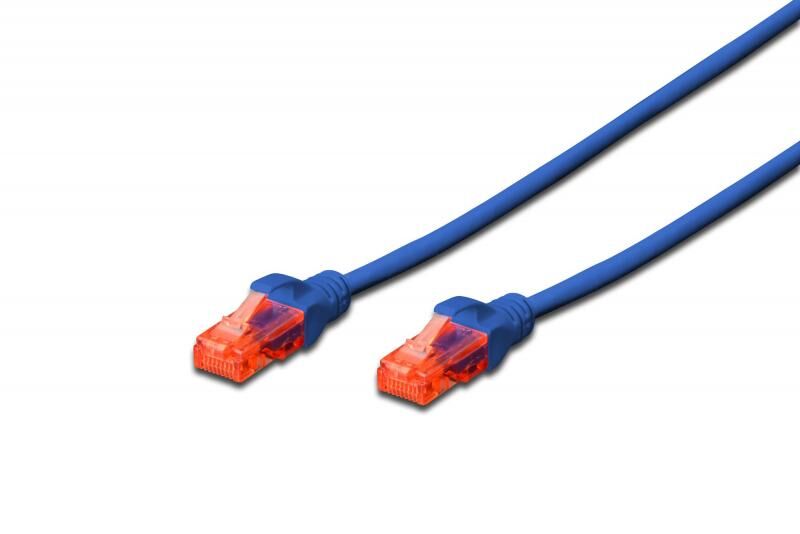 DIGITUS DK-1617-030-B Cat6 3m U-UTP Awg 26/7 Cu LSZH Mavi Patch Network Kablosu