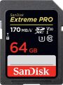 SANDISK SDSDXXY-064G-GN4IN Extreme Pro SDXC Card 64GB - 170MB/s V30 UHS-I U3