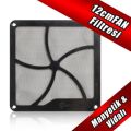 SILVERSTON 12cm Mıknatıslı Siyah Fan Filtresi