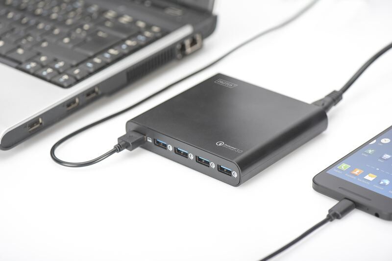 DIGITUS DA-10193 Universal Notebook 5 Port USB Seyehat Şarj Çoklayıcı