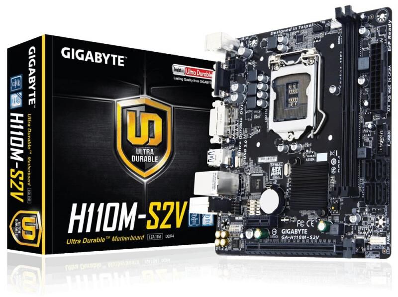 GIGABYTE GA-H110M-S2V Intel H110 1151 DDR4 2133MHz VGA/DVI Anakart