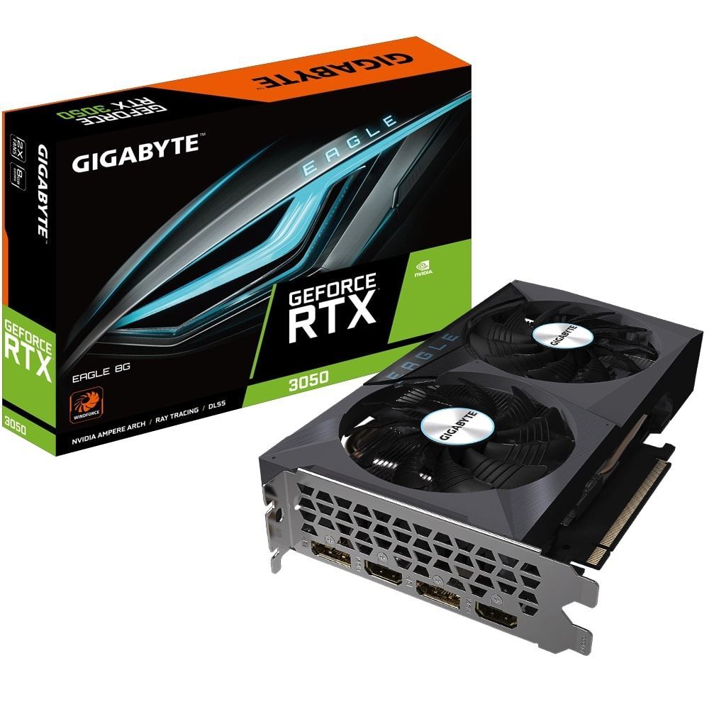 GIGABYTE GV-N3050EAGLE-8GD RTX3050 EAGLE 8GB 128Bit GDDR6 PCI-E 4.0 Ekran Kartı