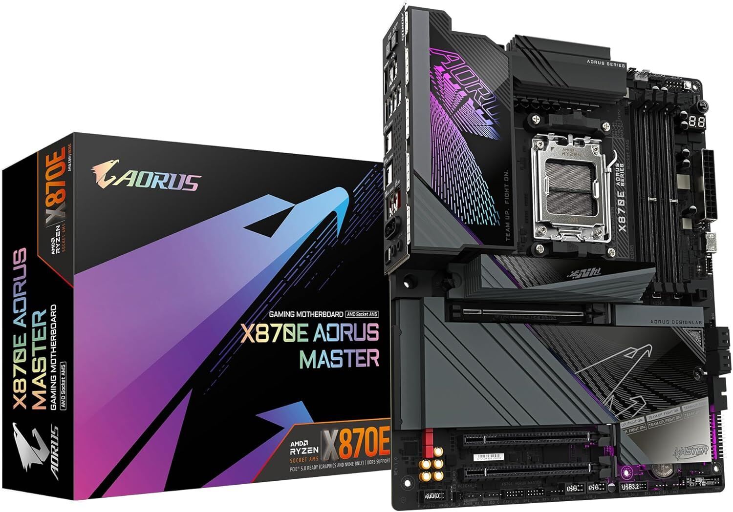 GIGABYTE X870E-AORUS-MASTER 8600MHz OC DDR5 AM5 M.2 HDMI DisplayPort ATX Anakart