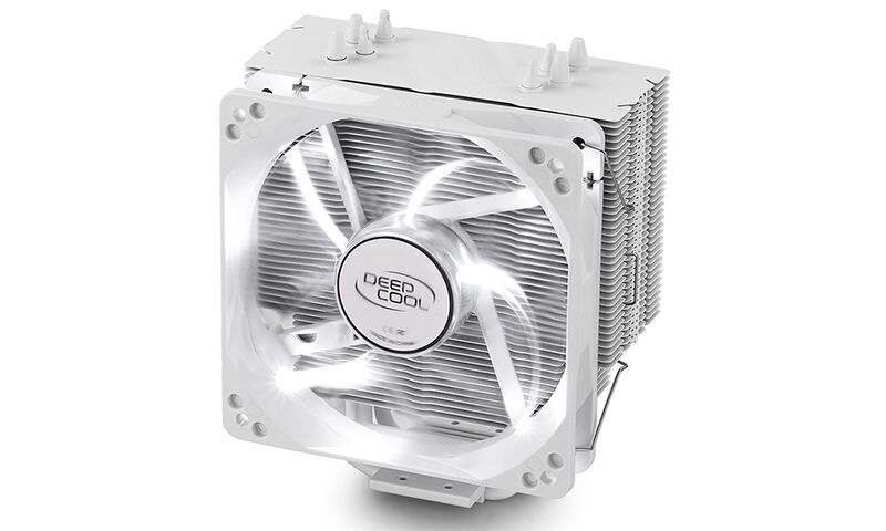 DEEPCOOL 120mm Fan Beyaz LED Intel ve AMD Soket İşlemci Soğutucu GAMMAXX400_WH