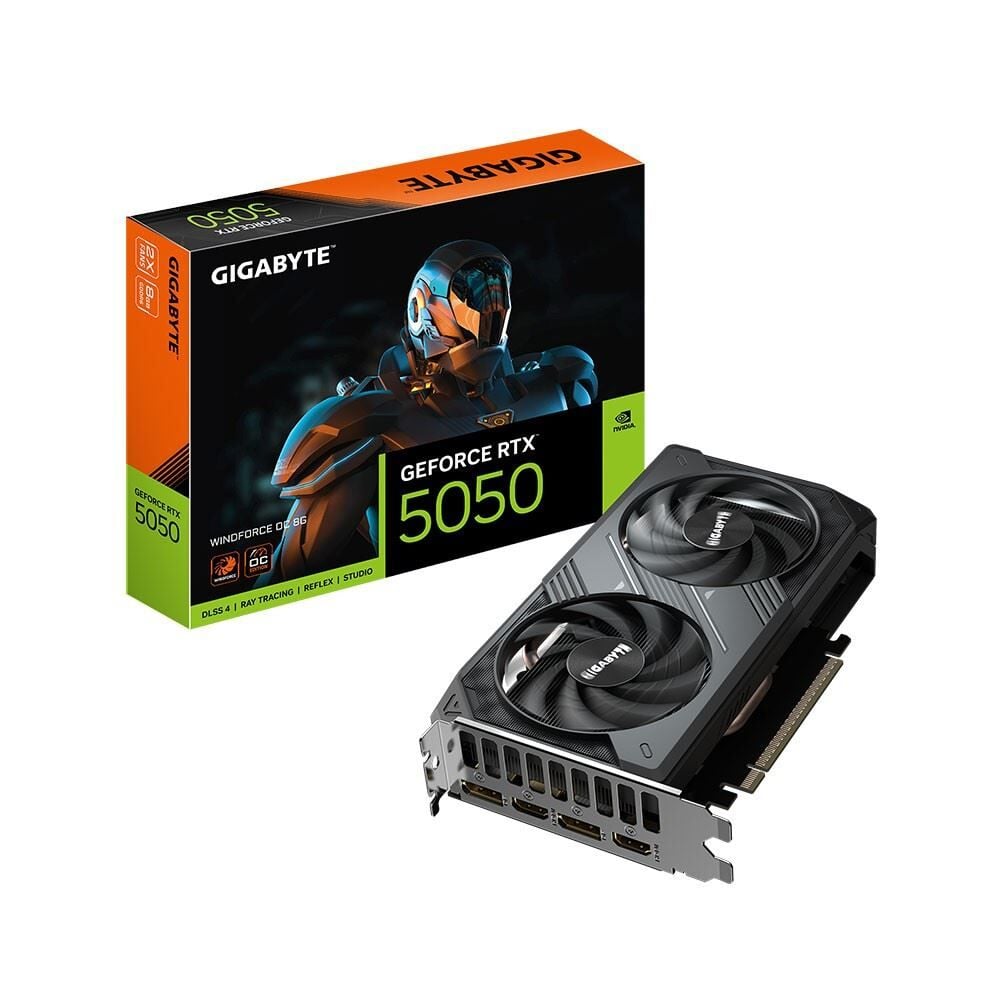 GIGABYTE GV-N5050WF2OC-8GD RTX 5050 WINDFORCE OC 8G  Ekran Kartı