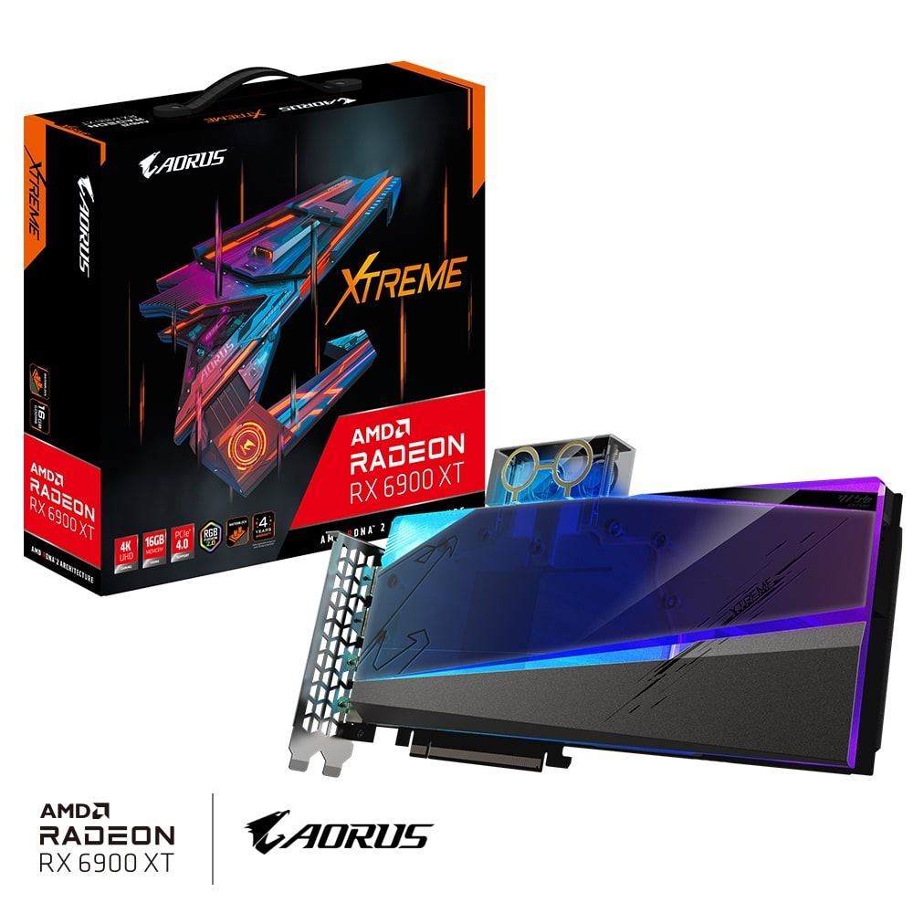 GIGABYTE GV-R69XTAORUSXWB16 RX6900XT 16GB 256 BİT GDDR6 PCI-E 4.0 Ekran Kartı