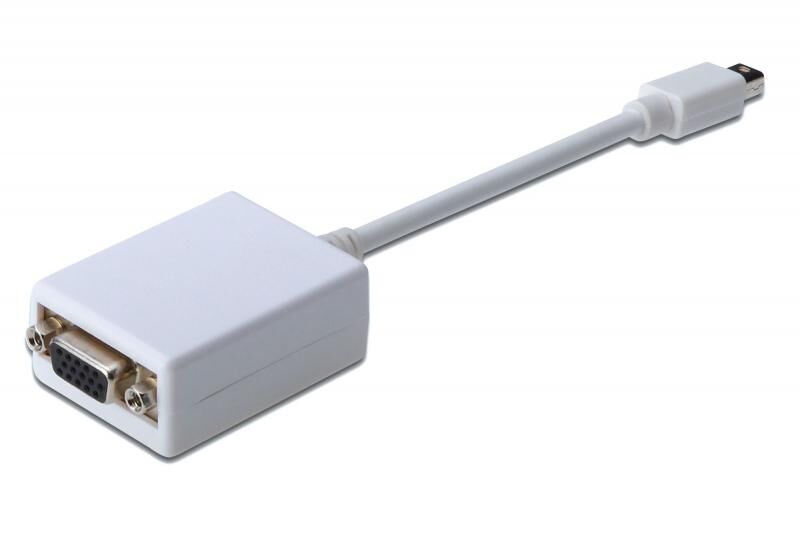 ASSMANN AK-340407-001-W 0.15mt MiniDP / VGA Adaptör Kablo