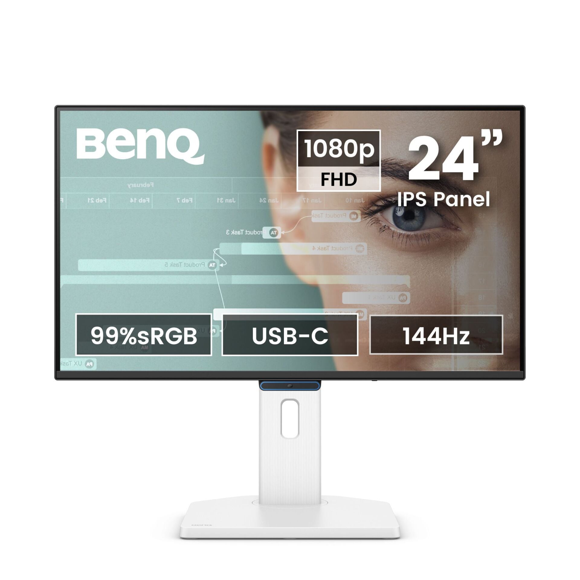 BENQ GW2490TC 23.8'' IPS Full HD 144Hz HDMI DP USB-C MM Pivot EyeCare Ev Ofis Monitörü
