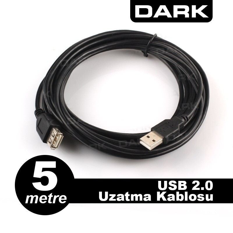 DARK DK-CB-USB2EXTL500 5m USB2.0 Uzatma Kablosu
