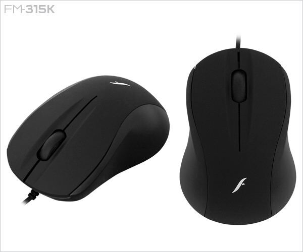 FRISBY Kablolu USB Optik Siyah Mouse FM-315K