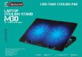 CLASSONE 15-17'' 2xFan 2xUSB 4xStand Mavi LED Gaming Notebook Soğutucu M30