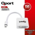 QPORT Mini DP to DVI(F) 24+5 Converter Çevirici Q-MDD