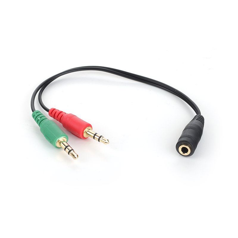 DARK 3.5mm 4pin Stereo Dişi -2x3.5mm Stereo Erkek DK-CB-AUC02